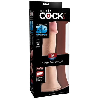 KING COCK - DILDO POTRÓJNEJ GĘSTOŚCI 23 CM