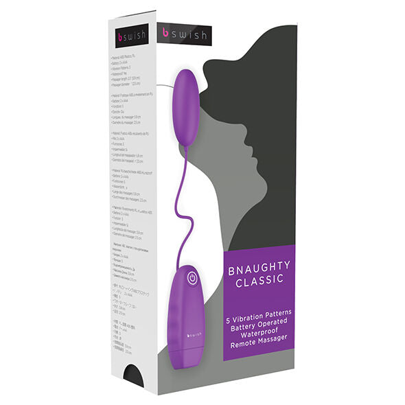 B SWISH - BNAUGHTY KLASYCZNY WIBRACYJNY KULA FIOLETOWY