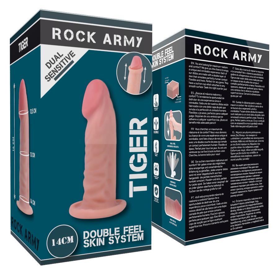 ROCKARMY - PODWÓJNA GĘSTOŚĆ TYGRYS 14 CM -O- 4,46 CM