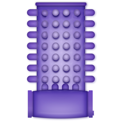 CASUAL LOVE - WIBRACYJNY RĘKAW Z PIERŚCIENIEM FIOLETOWYM