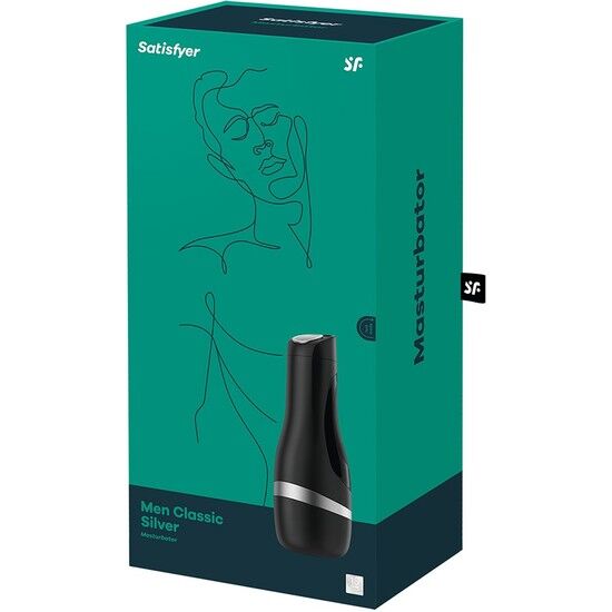 SATISFYER - MASTURBATOR MĘSKI KLASYCZNY SREBRNY
