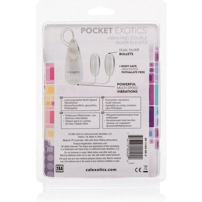 CALEXOTICS - WIBRACYJNE KULE SILVER DUO
