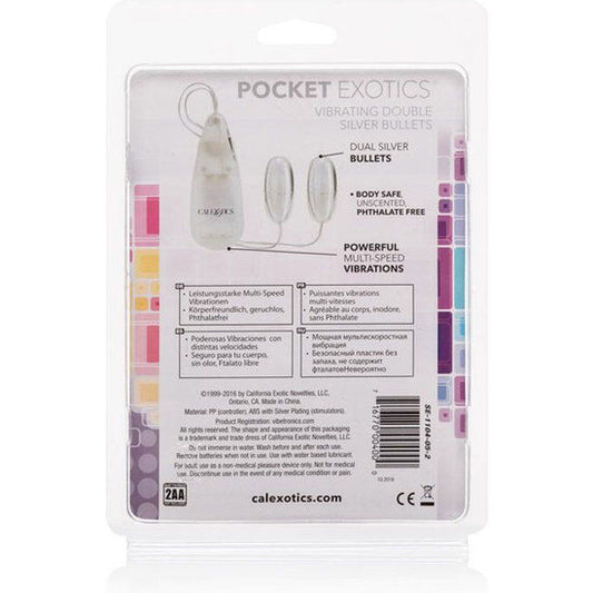 CALEXOTICS - WIBRACYJNE KULE SILVER DUO