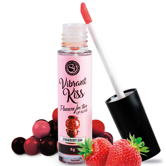 SECRETPLAY - BŁYSZCZYK DO UST VIBRANT KISS STRAWBERRY GUM