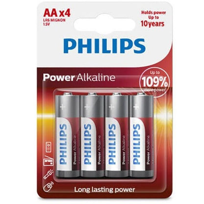 PHILIPS - BATERIE ALKALICZNE AA LR6 ZESTAW 4