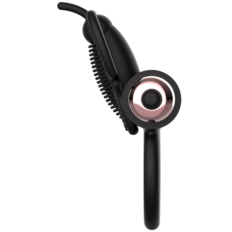 COQUETTE CHIC DESIRE - PIERŚCIEŃ NA PENISA MOTYLEK Z WIBRATOREM CZARNO/ZŁOTY