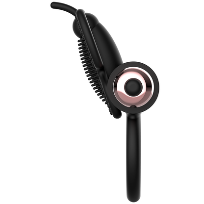 COQUETTE CHIC DESIRE - PIERŚCIEŃ NA PENISA MOTYLEK Z WIBRATOREM CZARNO/ZŁOTY