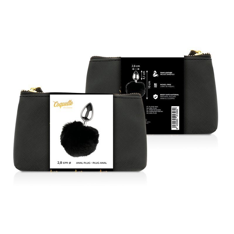 COQUETTE CHIC DESIRE - KOREK ANALNY METALOWY ROZMIAR L 2,8 X 4,1 CM