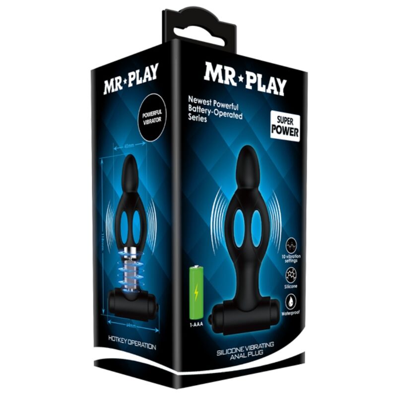 MR PLAY - SILIKONOWY KOREK ANALNY Z WIBRACJĄ