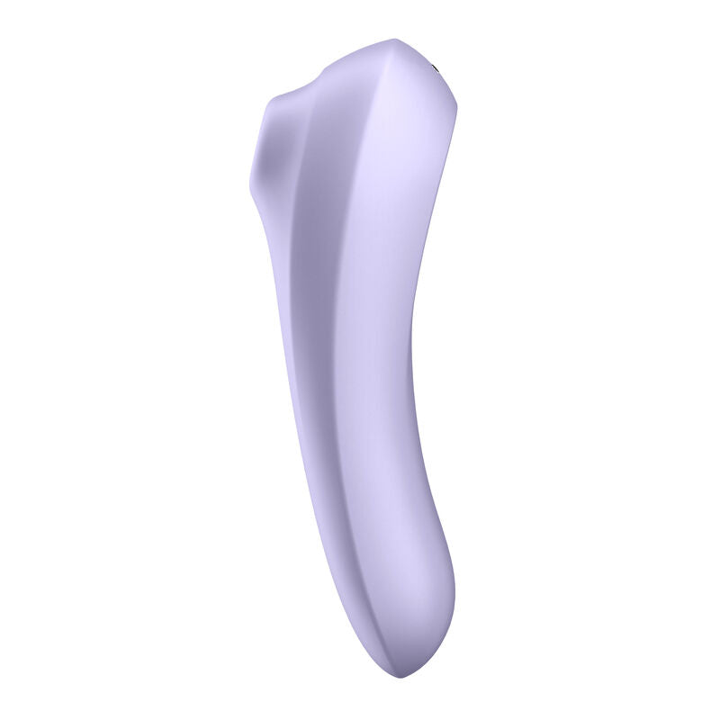 SATISFYER - PODWÓJNY PRZYJEMNY WIBRATOR Z pulsującym powietrzem, MAUVE