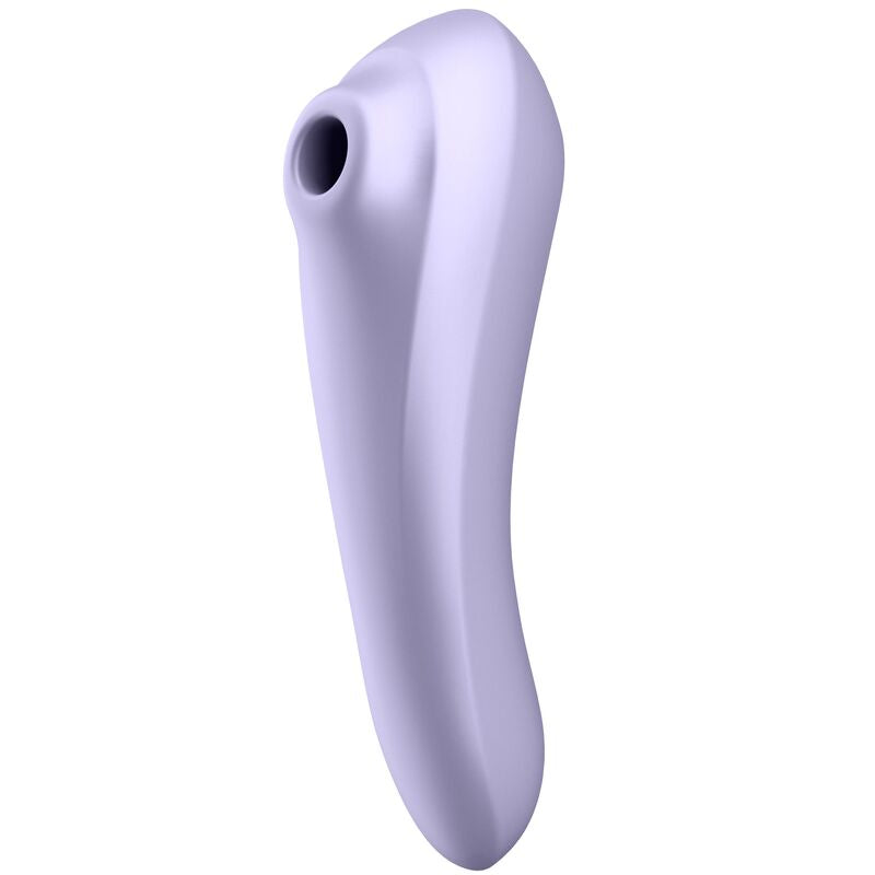 SATISFYER - PODWÓJNY PRZYJEMNY WIBRATOR Z pulsującym powietrzem, MAUVE