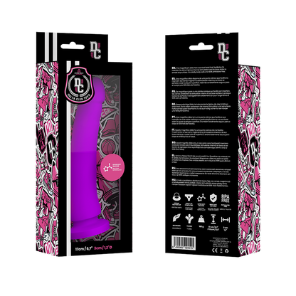 DELTA CLUB - ZABAWKI LILAC DILDO MEDYCZNE SILIKONOWE 17 CM -O- 3 CM