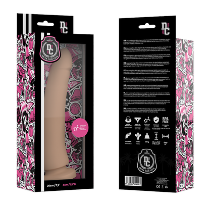 DELTA CLUB - ZABAWKI NATURALNE DILDO SILIKON MEDYCZNY 20 CM -O- 4 CM
