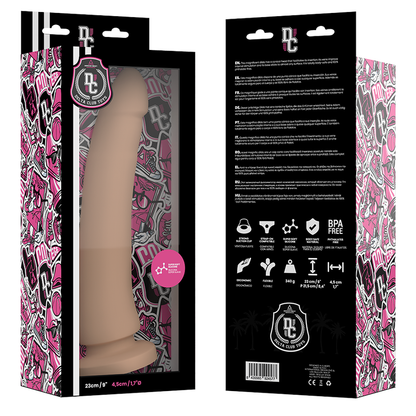 DELTA CLUB - ZABAWKI NATURALNE DILDO SILIKON MEDYCZNY 23 CM -O- 4,5 CM
