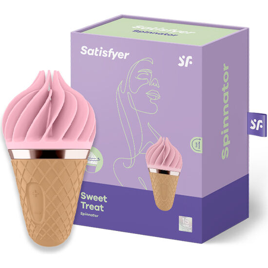 SATISFYER - SWEET TREAT SPINNATOR BRĄZOWY I RÓŻOWY