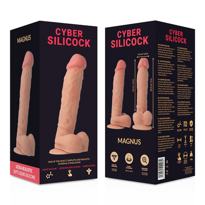 CYBER SILICOCK - ULTRA REALISTYCZNY MIĘKKI PŁYNNY SILIKONOWY DONG 20,5 CM -O- 4,1 CM