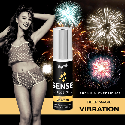 COQUETTE CHIC DESIRE - ŻEL PULSE TRUSKAWKOWY MAGIC VIBRATION PREMIUM 6ML