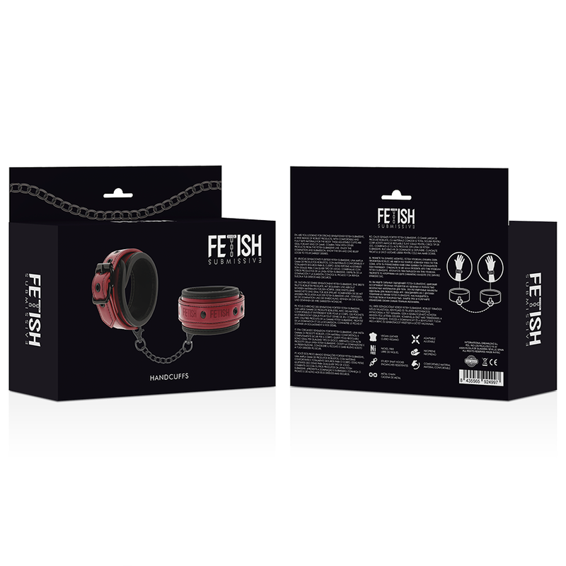 FETYSZ UMIESZANY CIEMNY POKÓJ - WEGAŃSKIE SKÓRZANE KAJDANKI Z PODSZEWKĄ Z NEOPRENU