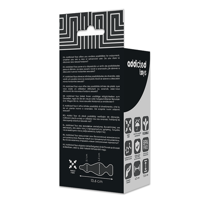ADDICTED TOYS - KOREK ANALNY SEKSUALNY 13,6 CM CZARNY