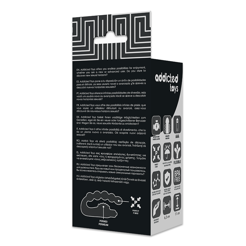 ADDICTED TOYS - MASAŻER ANALNY PROSTATY Z WIBRACJĄ