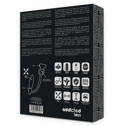 ADDICTED TOYS - KOREK ANALNY Z PIERŚCIENIEM WIBRACYJNYM